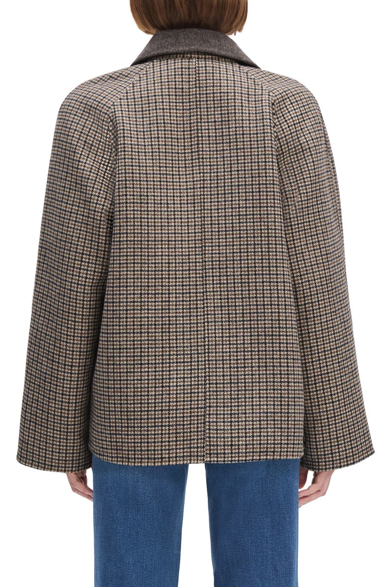 Favorite Daughter The Cameron Houndstooth Wool Blend Coat, Alternate, color, Dorset Plaid