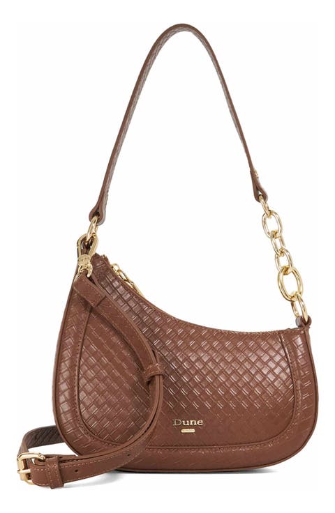 Direction Faux Leather Shoulder Bag