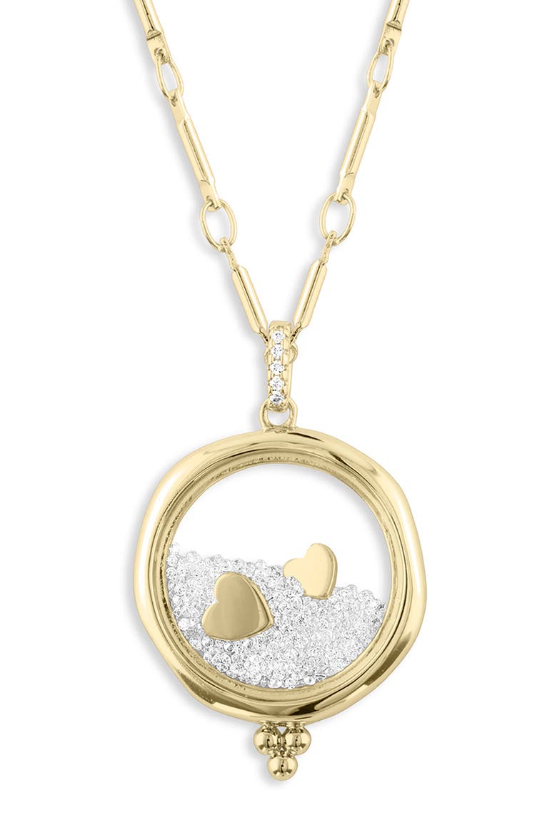x Kristina Schulman Love Shaker Pendant Necklace, Main, color, GOLD