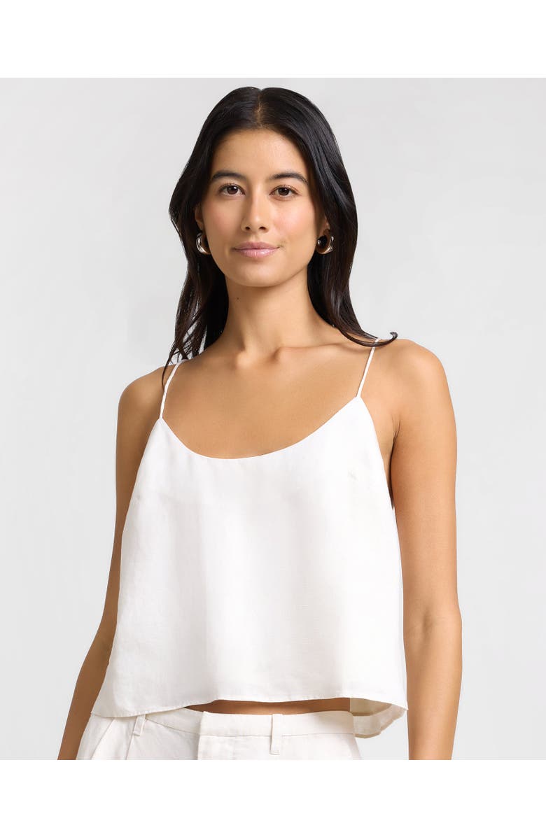 Onia Air Linen Cami Top, Main, color, Natural
