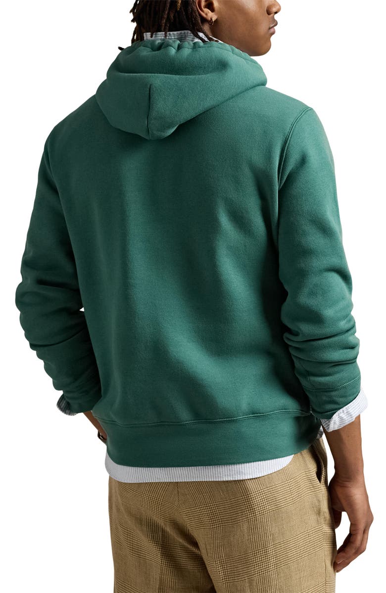 Polo Ralph Lauren Polo Bear Fleece Graphic Hoodie, Alternate, color, Pf25 Washed Forest Hrtg Bear