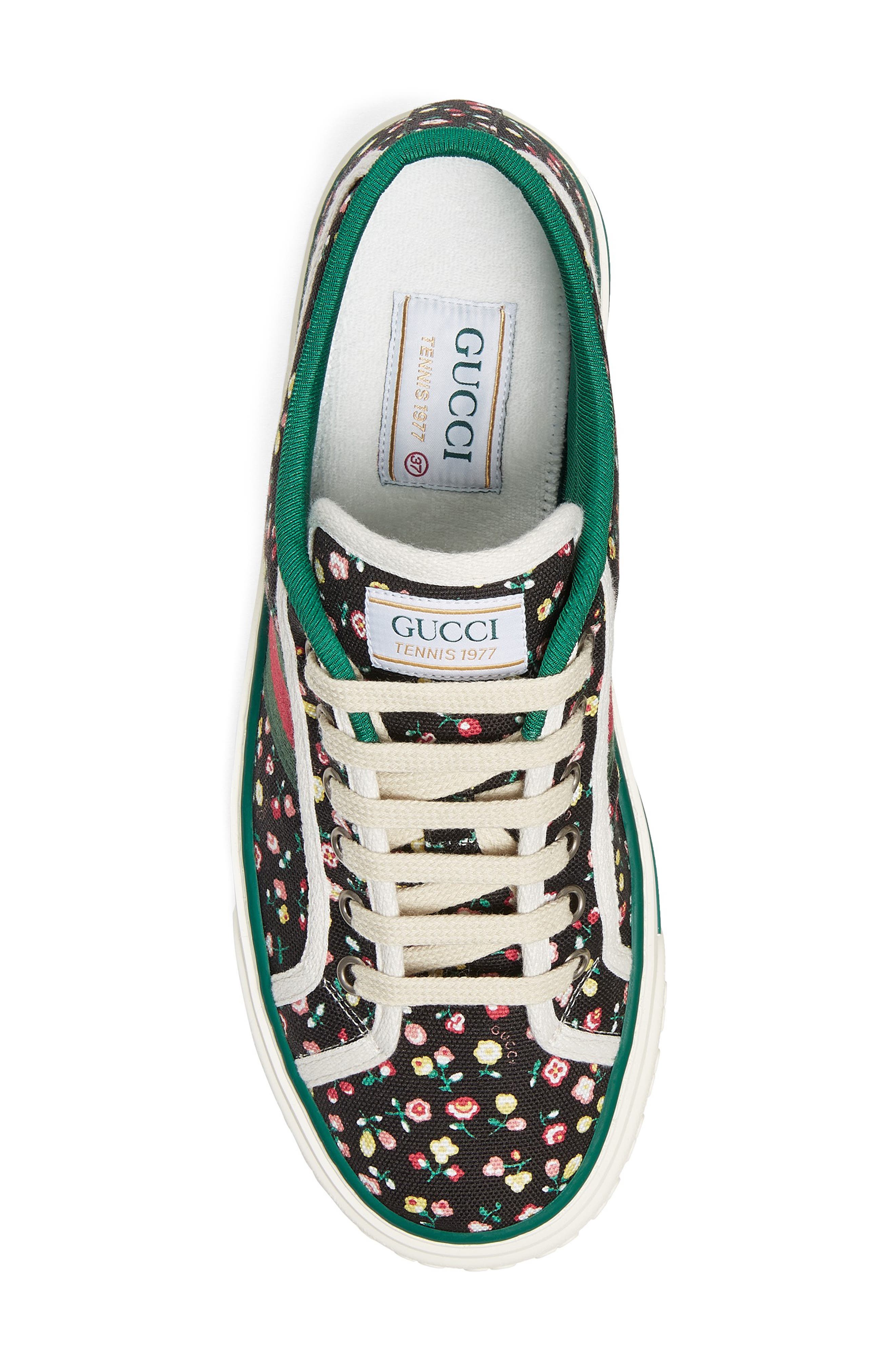 Gucci x Liberty London Tennis 1977 Floral Low Top Sneaker, Alternate, color, 