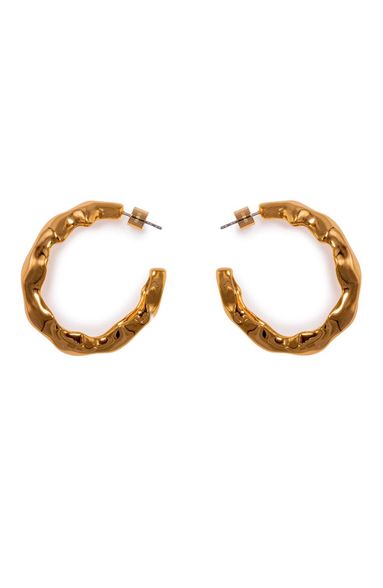 BLACK SUEDE STUDIO Las Hoop Earrings, Main, color,