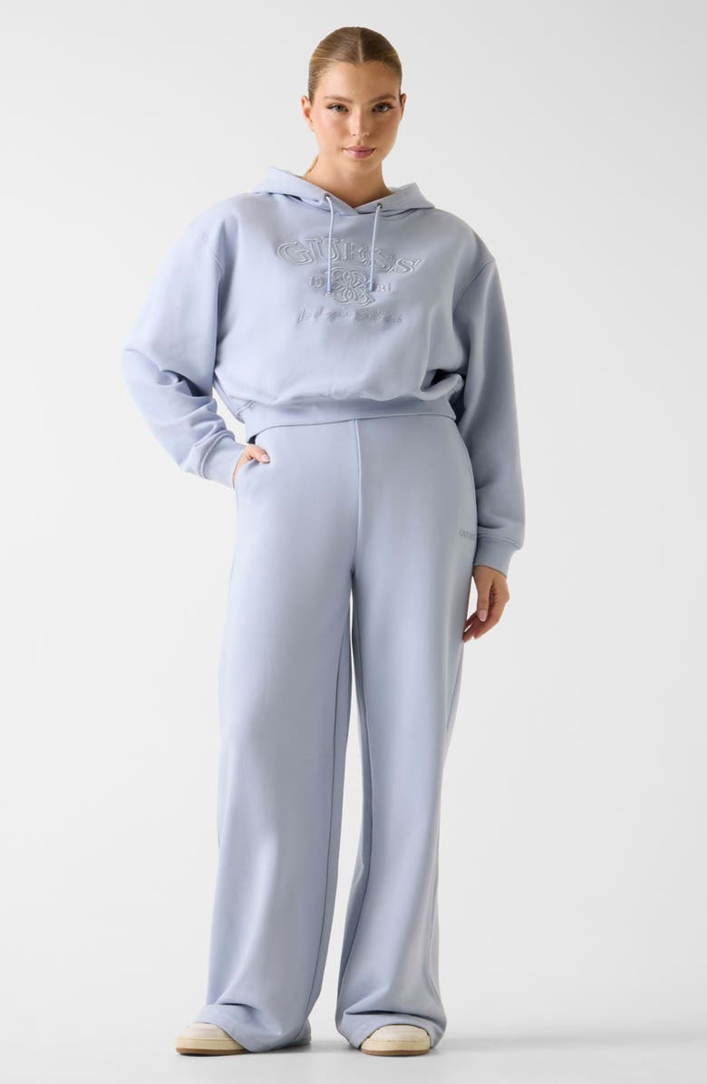 GUESS Yayoi Hoodie, Alternate, color, Light Blue