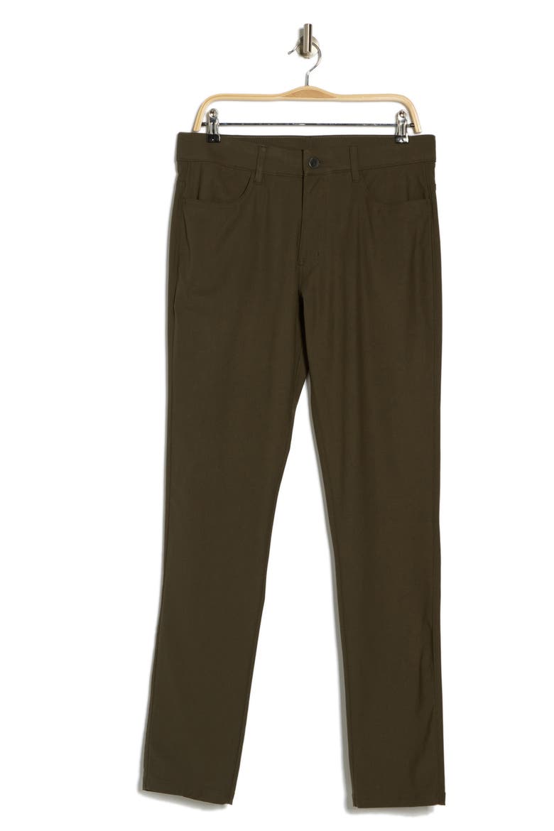 Tech Power Stretch Comfort Slim Leg Pants, Alternate, color, DK. OLIVE