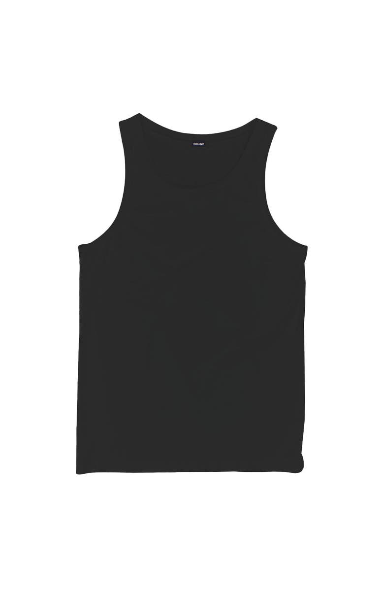 HOM Supreme Cotton Tank Top, Main, color, Black
