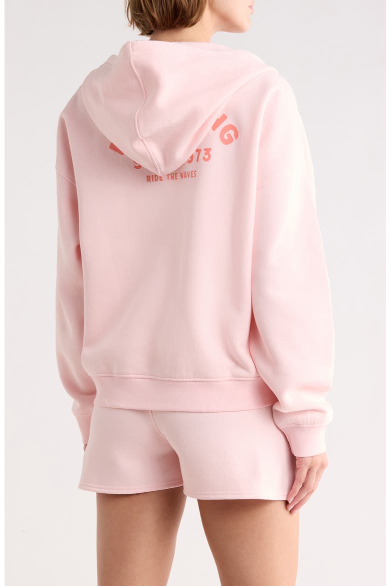 Echo Tide Graphic Full Zip Hoodie, Alternate, color, BLUSH