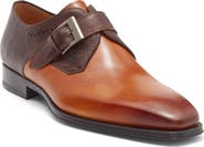 Magnanni Easton Stamp Monk Strap Shoe