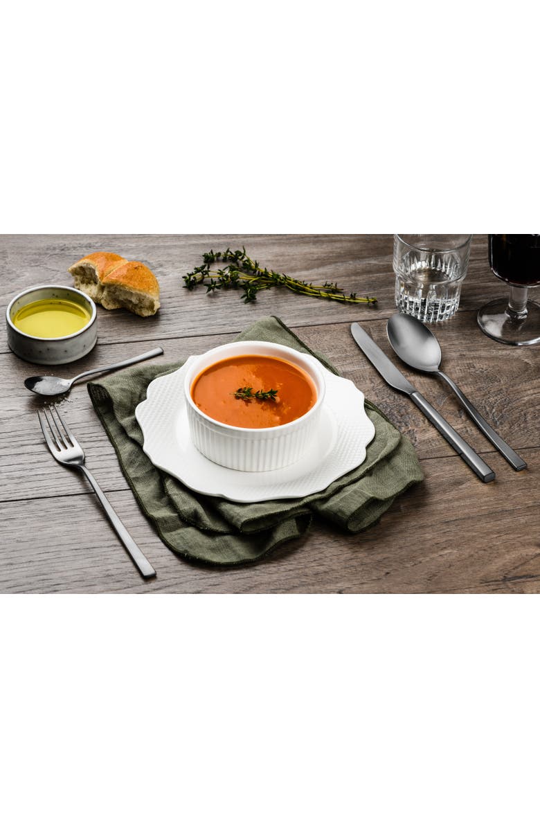 Mepra Atena Flatware Set - 5 Pieces, Alternate, color, Ice Silver