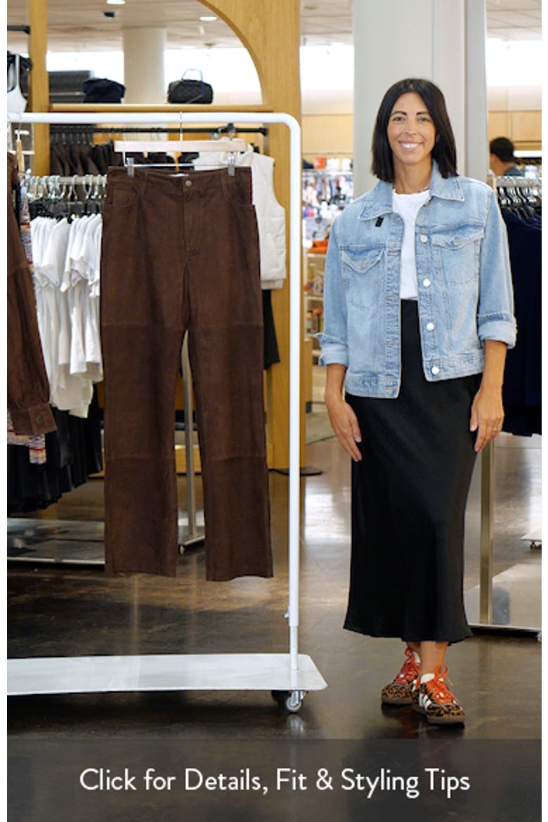 Flare Leg Suede Pants video