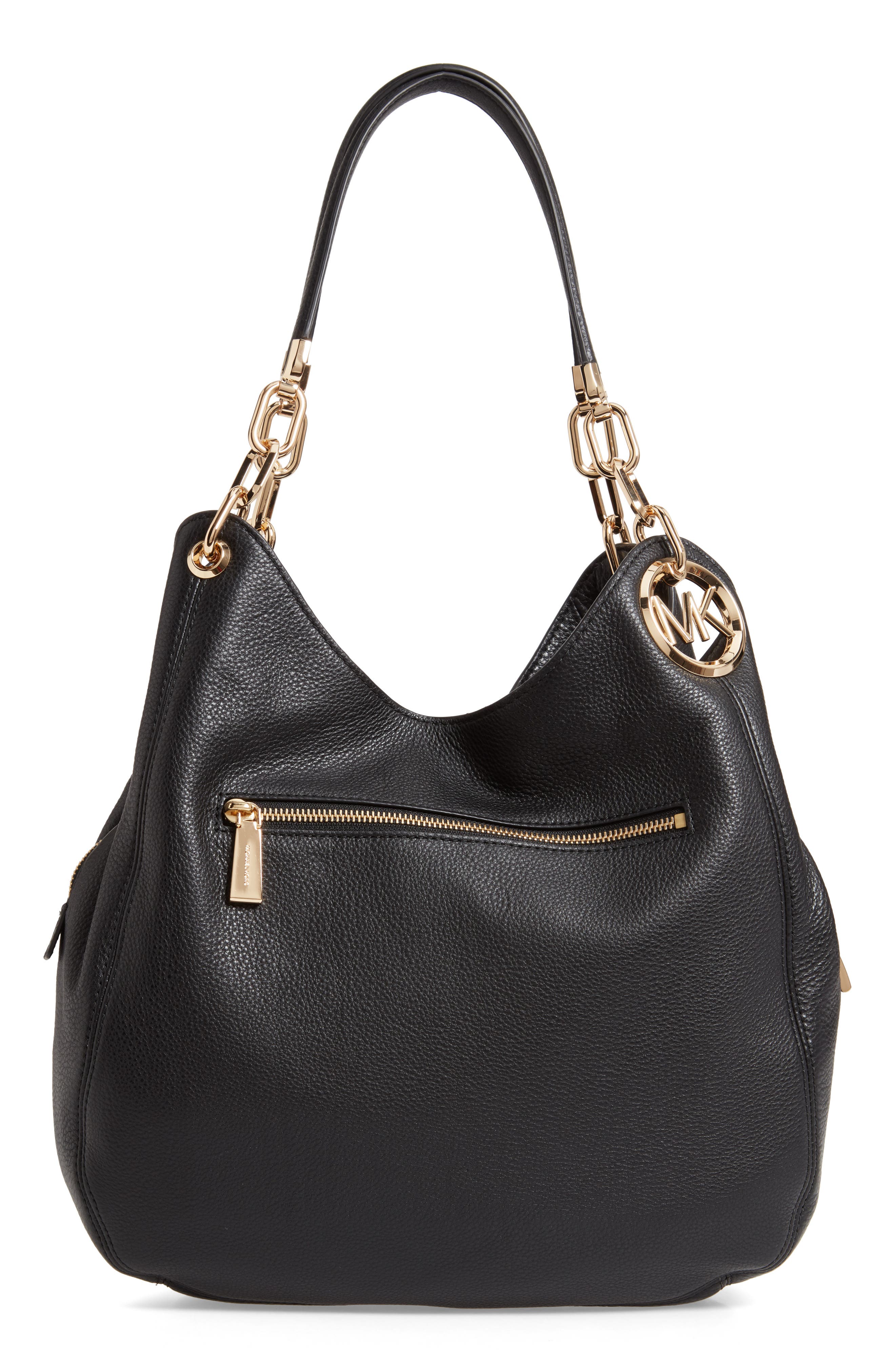 MICHAEL Michael Kors Lillie Large Leather Shoulder Bag, Alternate, color, 