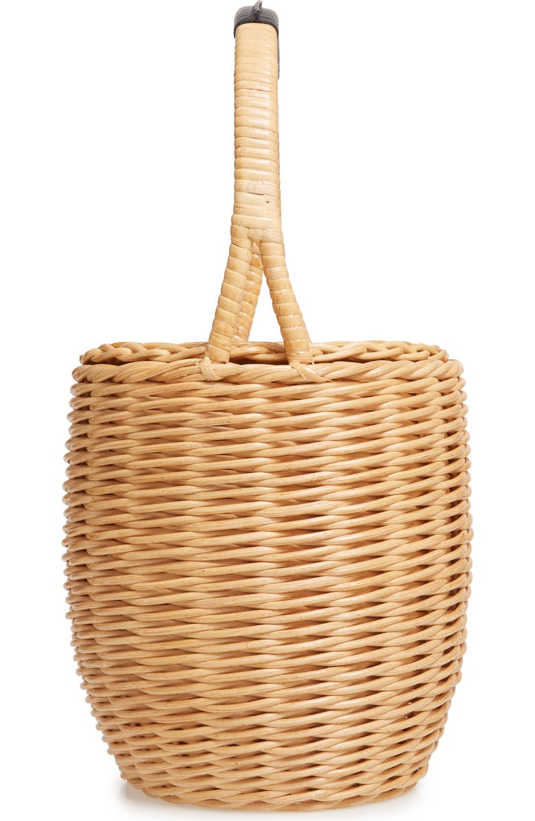 A.P.C. Panier Jeanne Wicker Basket Bag, Alternate, color,