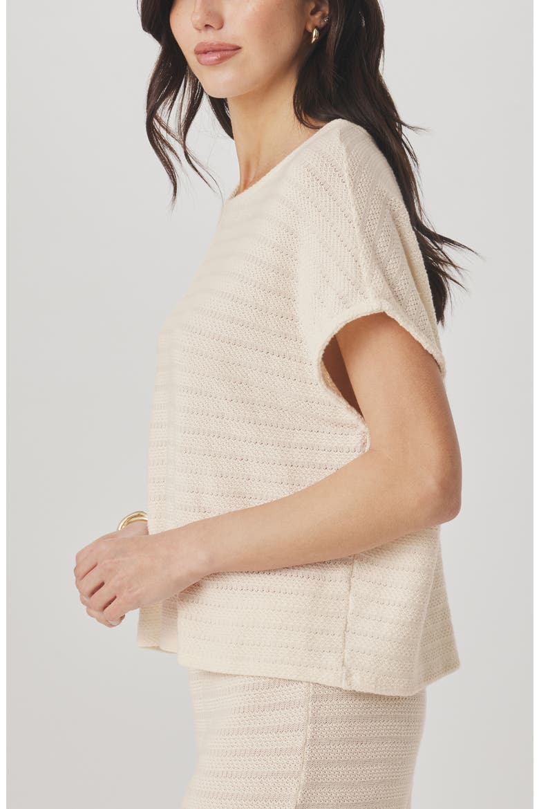 Marisol Short Sleeve Sweater, Alternate, color, SHELL