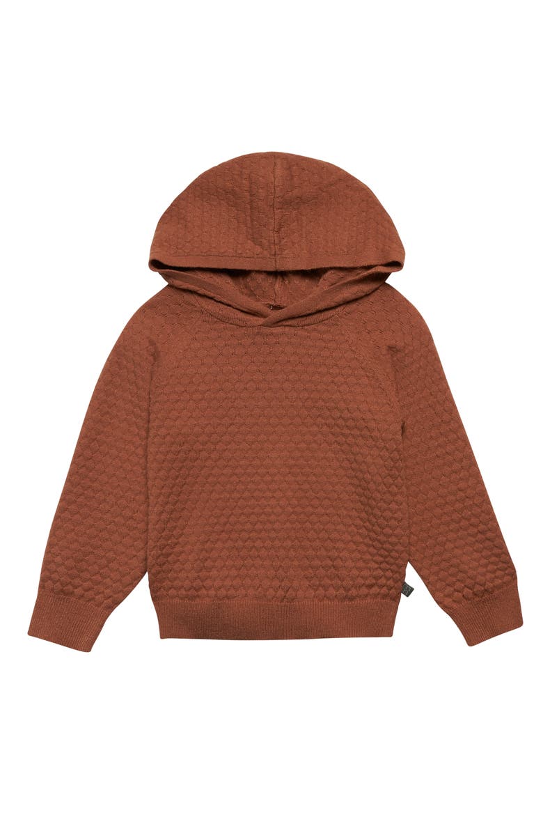 Sweater Knit Hoodie Set, Alternate, color, Medium Brown