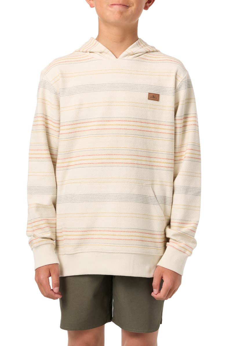 O'Neill Kids' Bavaro Blanket Stripe Pullover Hoodie, Main, color, 