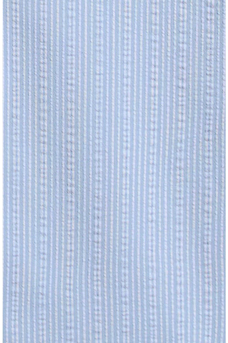 Kids' Pyrus Stripe Stretch Seersucker Camp Shirt, Alternate, color, BLUE