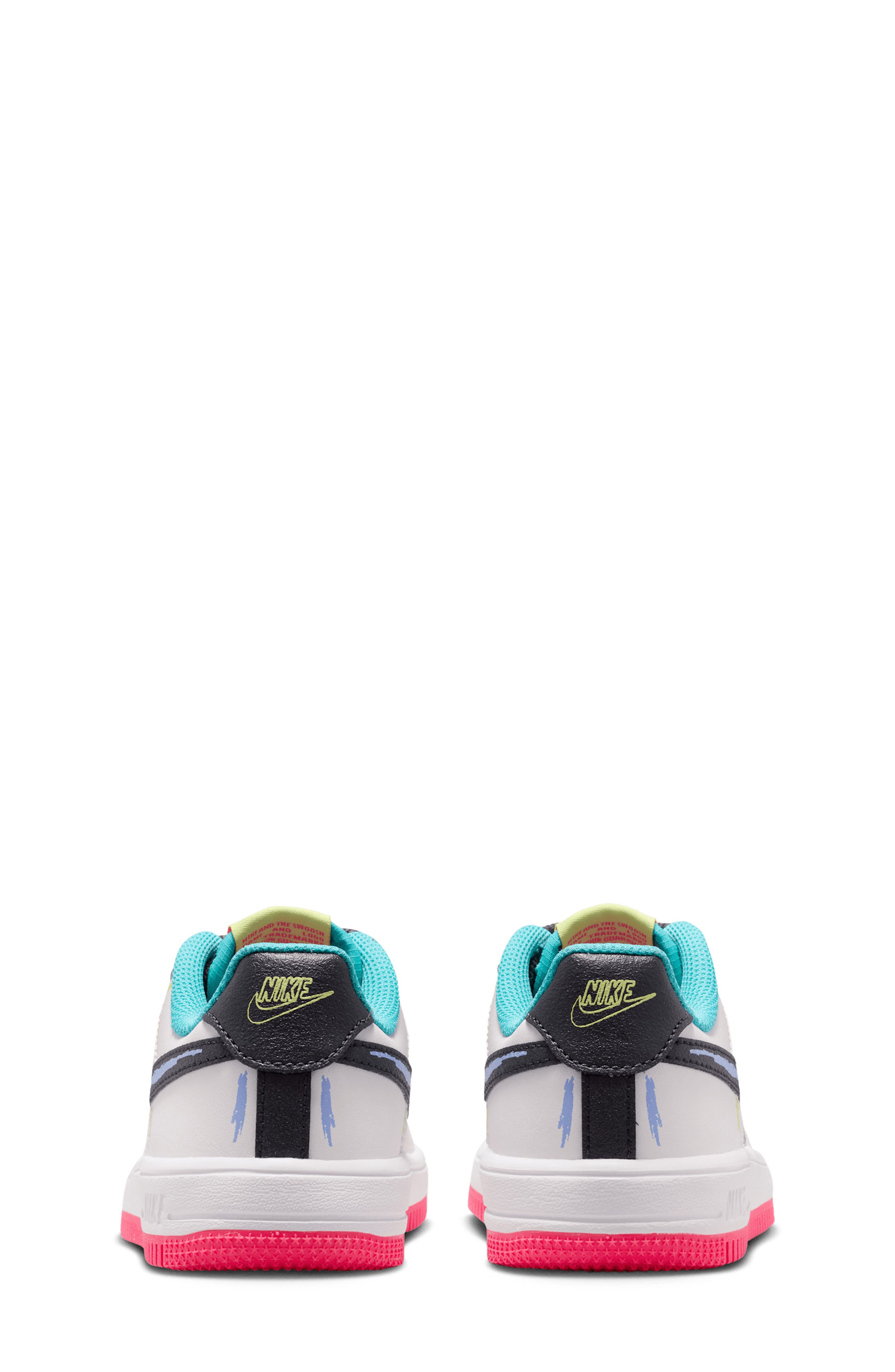 Nike Kids' Force 1 Basketball Sneaker, Alternate, color, White/ Pink/ Dusty Cactus