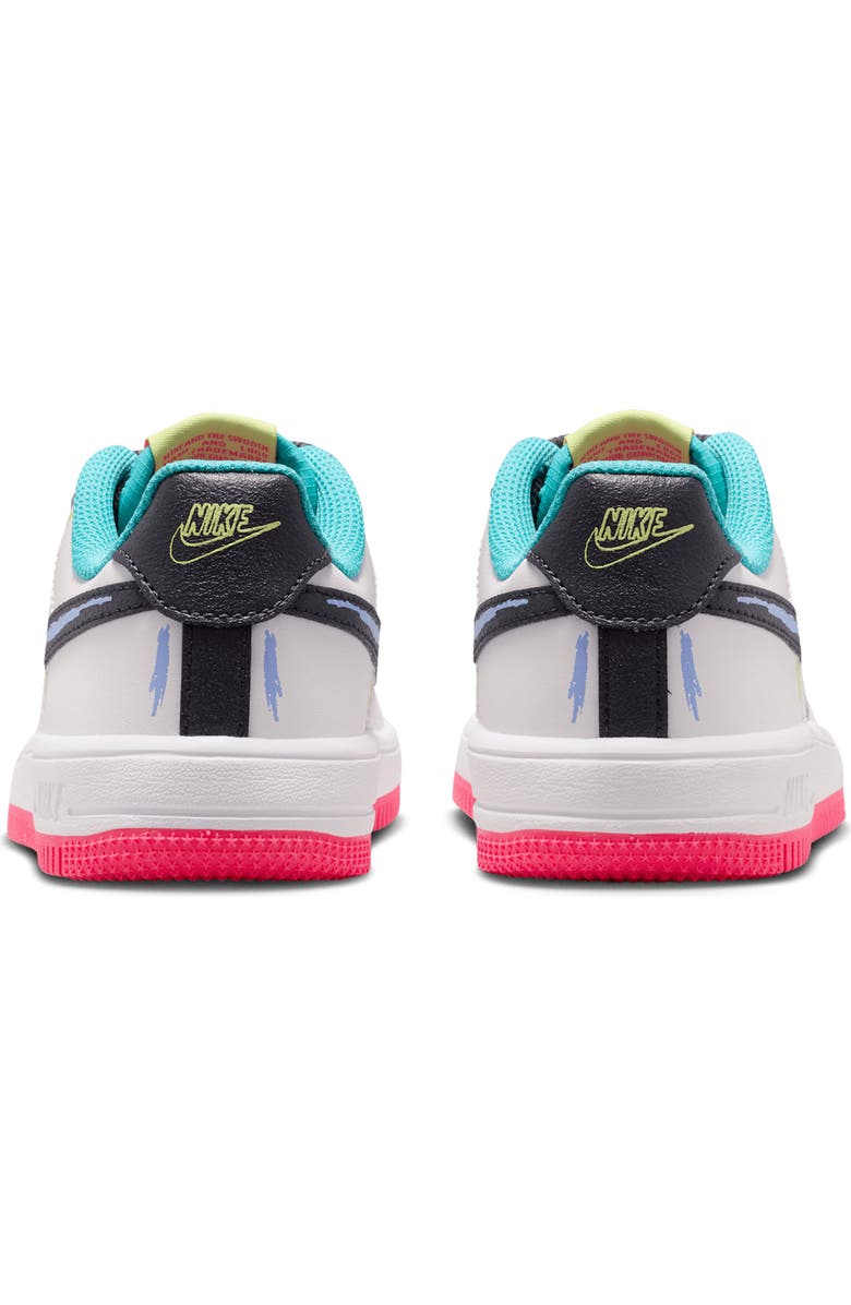 Nike Kids' Force 1 Basketball Sneaker, Alternate, color, White/ Pink/ Dusty Cactus