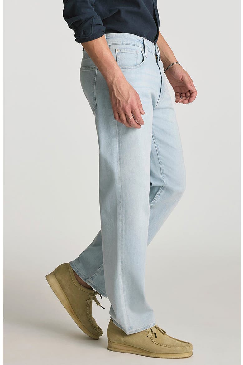 Marlon Relaxed Straight Leg Jeans, Alternate, color, BLEACHED OCEAN BLUE
