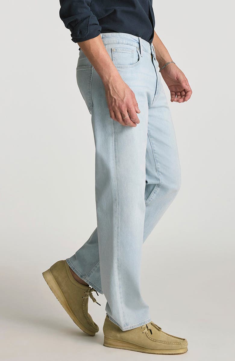 Mavi Jeans Marlon Relaxed Straight Leg Jeans, Alternate, color, Bleached Ocean Blue