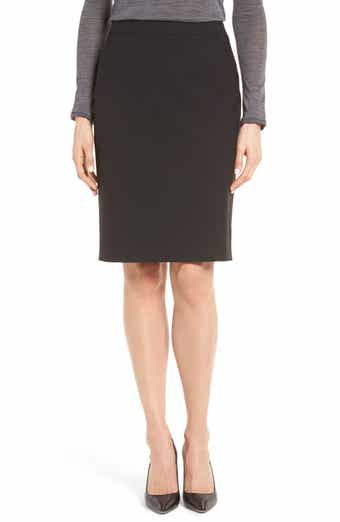 BOSS Vilea Tropical Stretch Wool Pencil Skirt