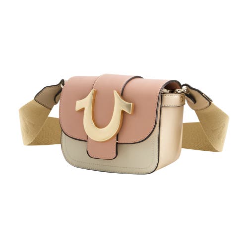 True Religion Color Block Crossbody In Red