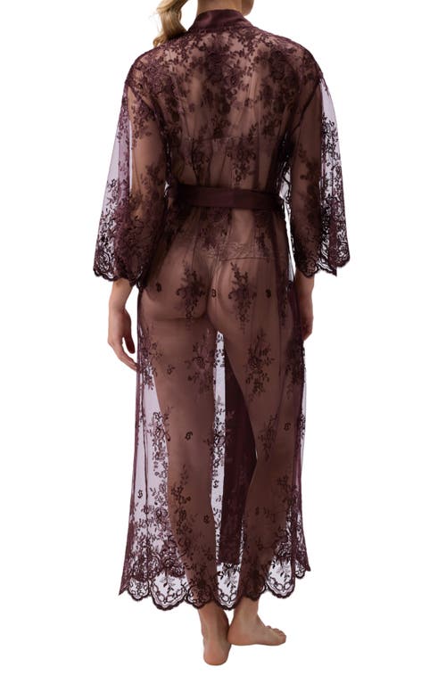 Rya Collection Darling Sheer Lace Robe In Multi