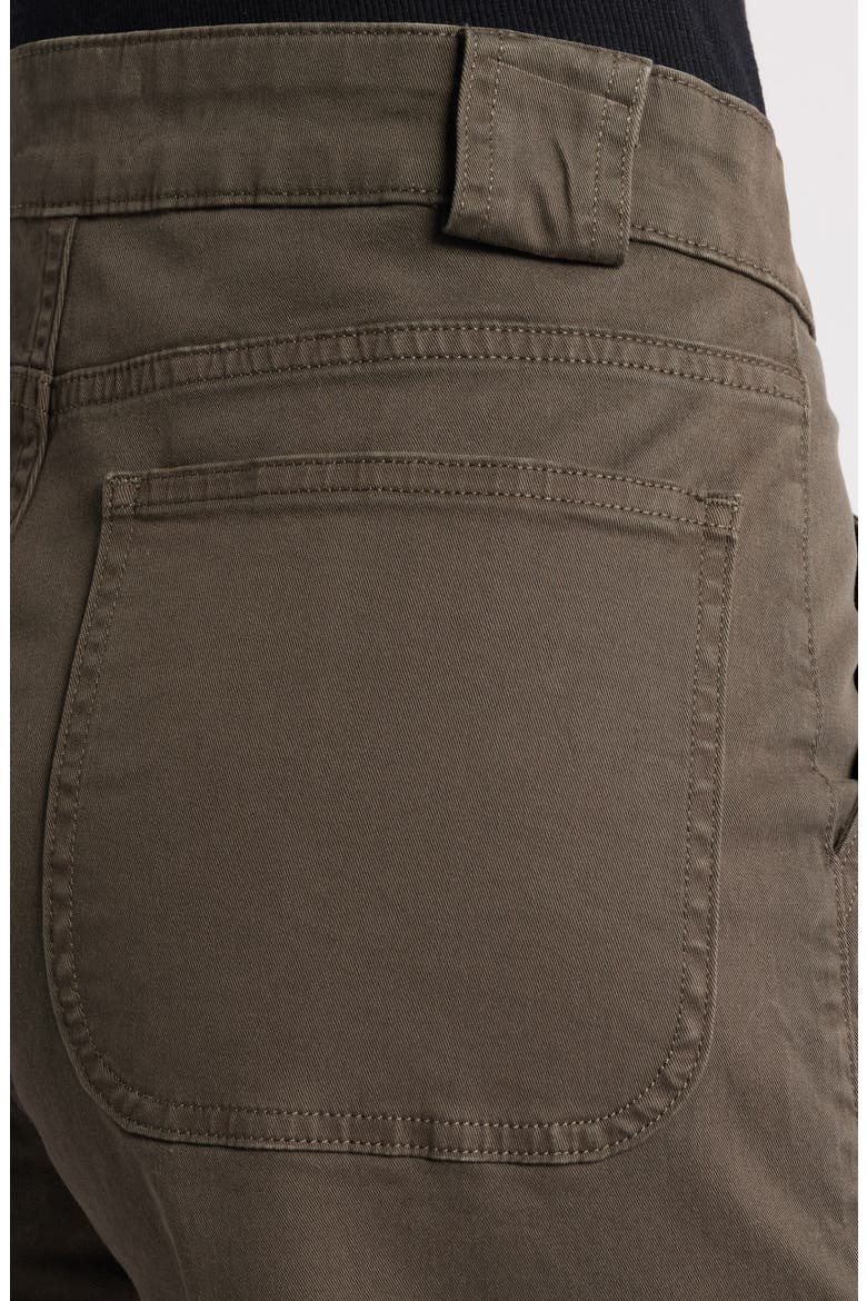 Modern Patch Pocket Wide Leg Pants, Alternate, color, RICH MILITARY