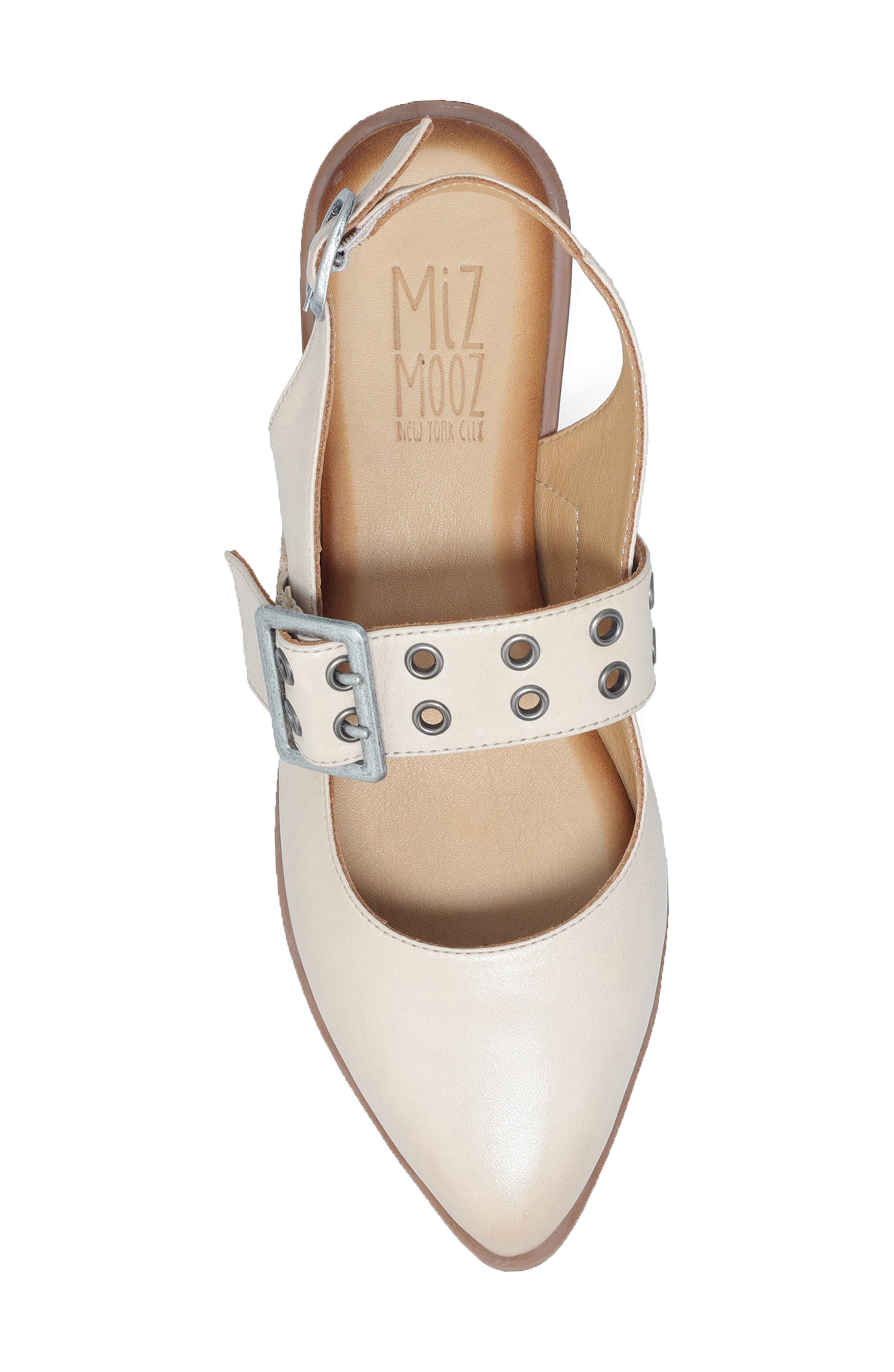 Freya Slingback Pointed Toe Mary Jane, Alternate, color, LATTE