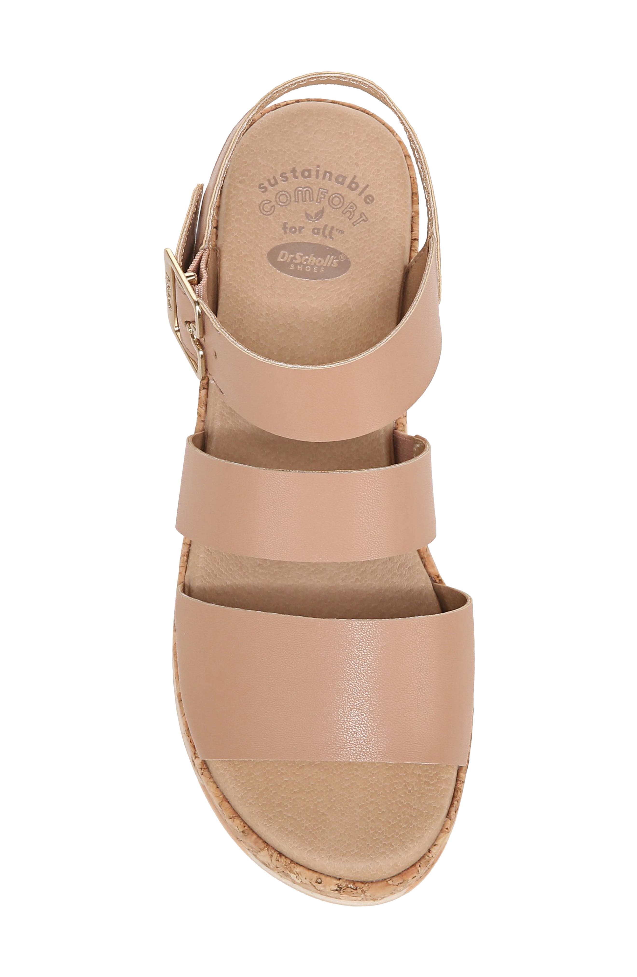 Once Twice Platform Sandal, Alternate, color, TAWNY BIRCH