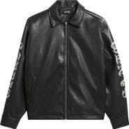 SANTO STUDIO Faux Leather Jacket