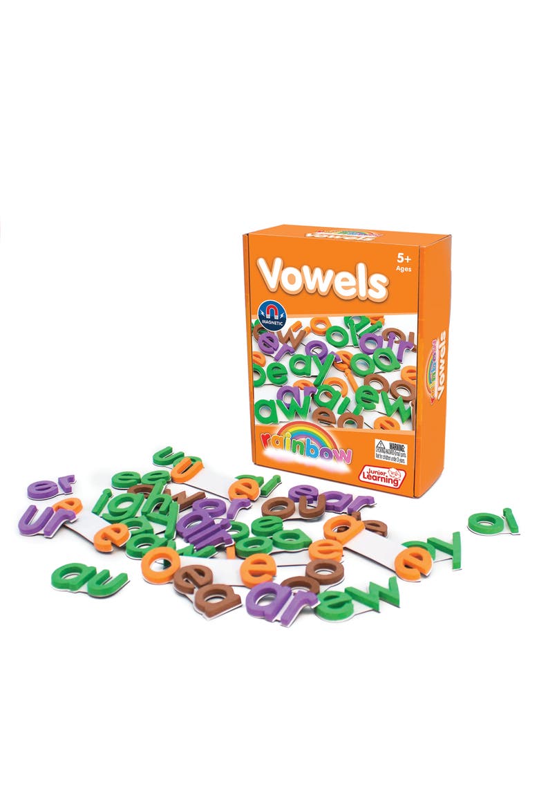 Rainbow Vowels Magnetic Activities Learning Set, Main, color, Multicolored