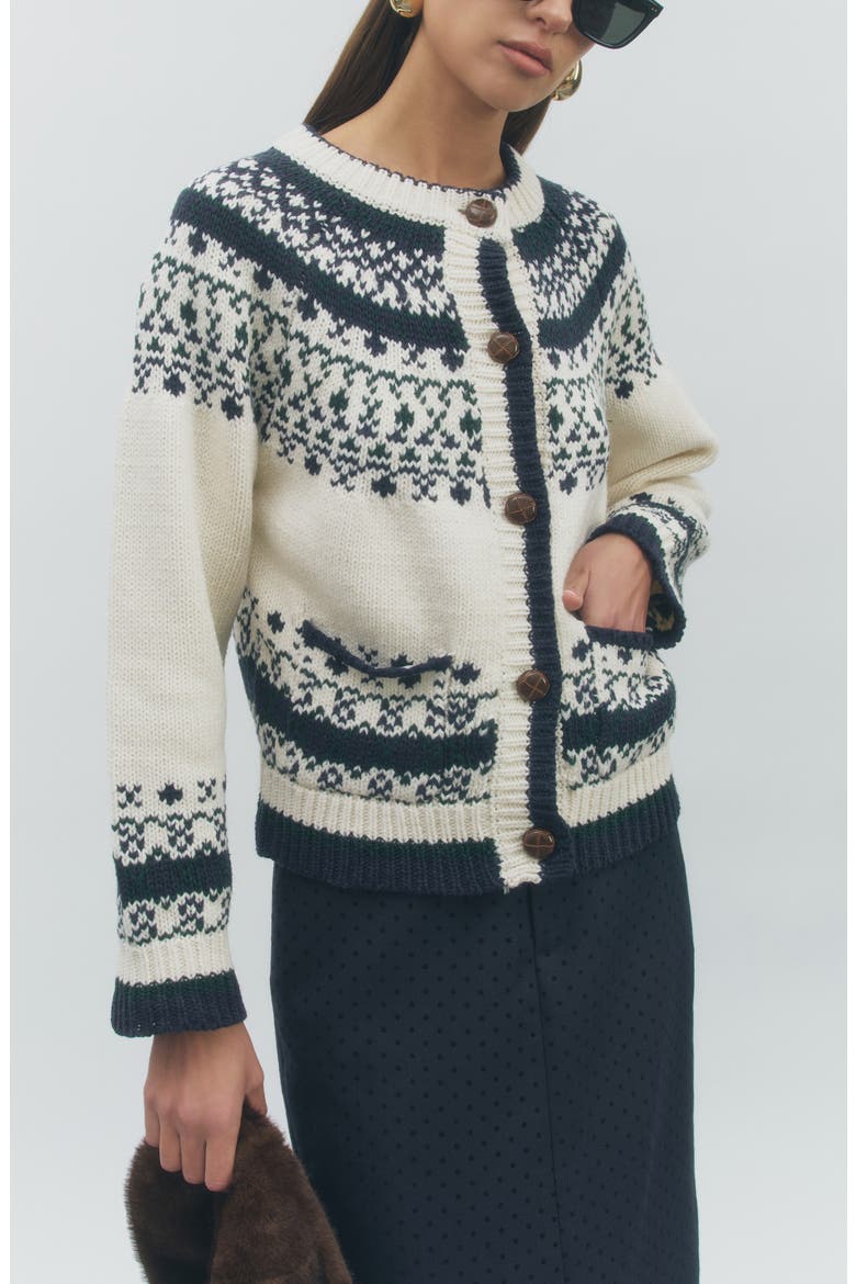 Jett Cardigan, Alternate, color, IVORY MULTI