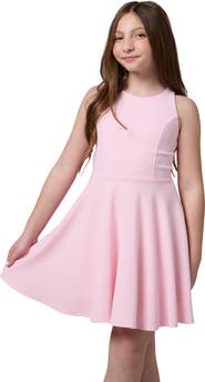 Un Deux Trois Textured Racerback Dress in Longer Length