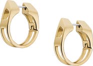 DIESEL® D Logo Hoop Earrings