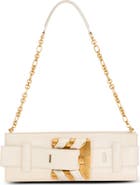 Balmain Anthem lambskin and enamel clutch