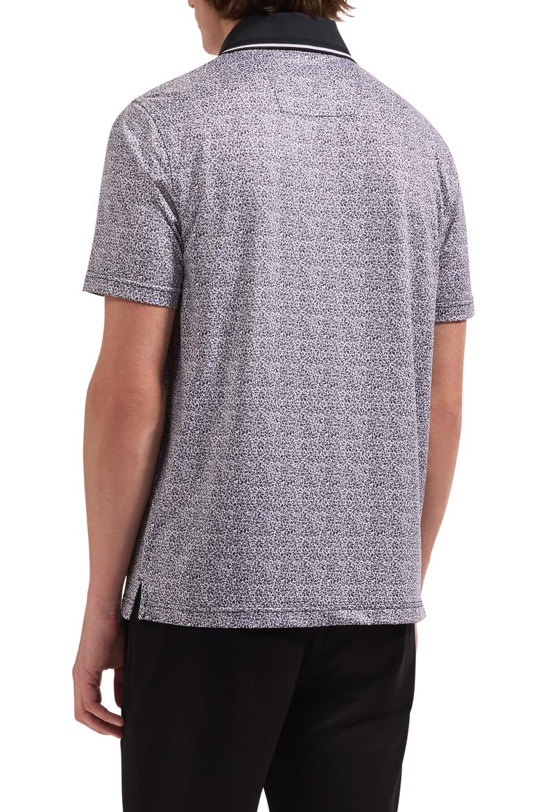 Performance Floral Polo, Alternate, color, BLACK