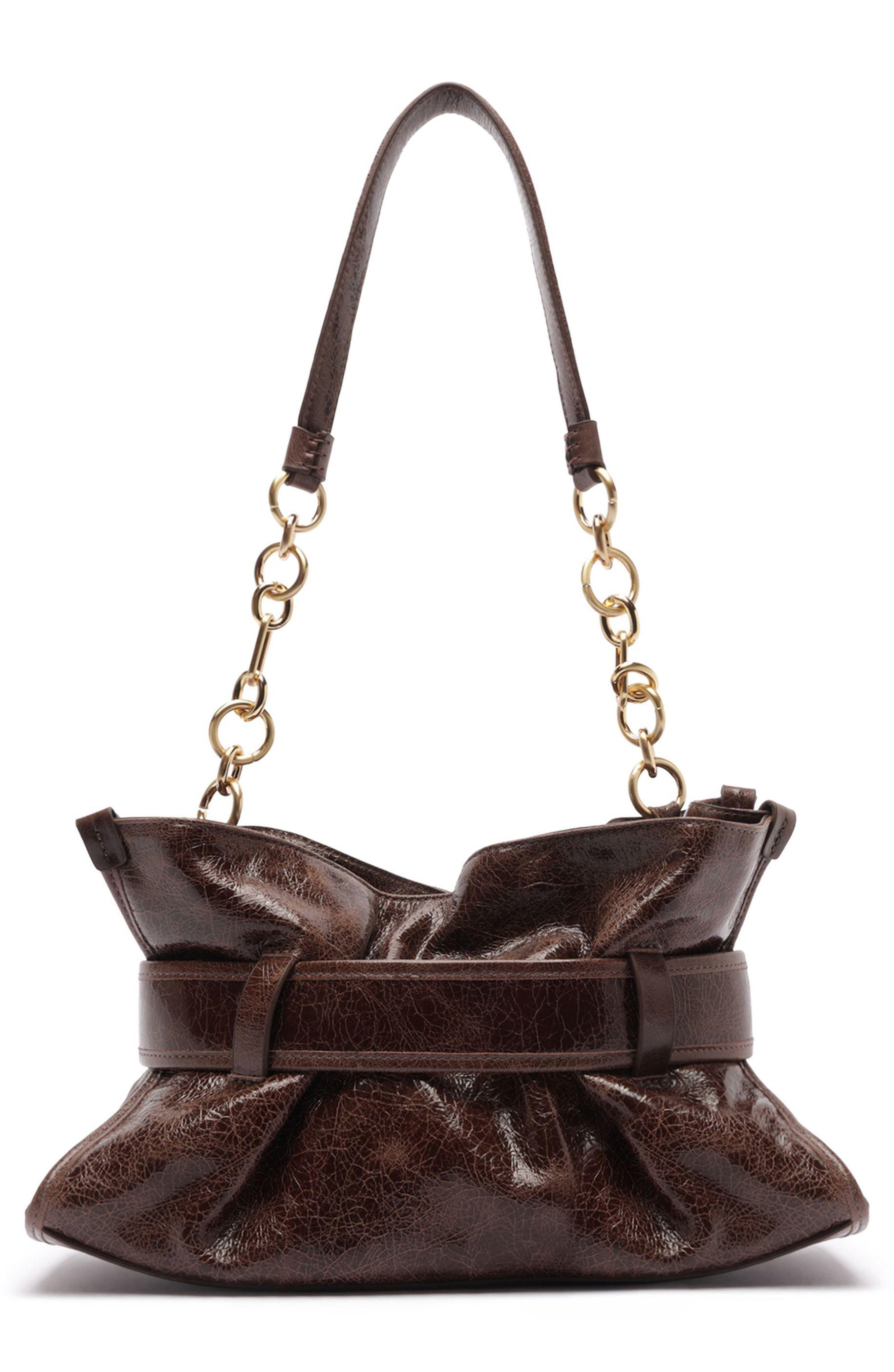 Riley Small Leather Shoulder Bag, Alternate, color, NEW COCOA