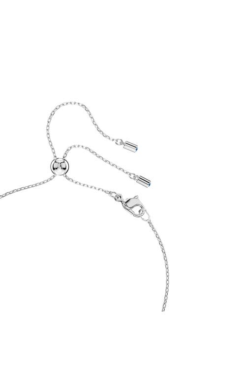 Swarovski Mesmera Pear Cut Pendant Necklace In Metallic