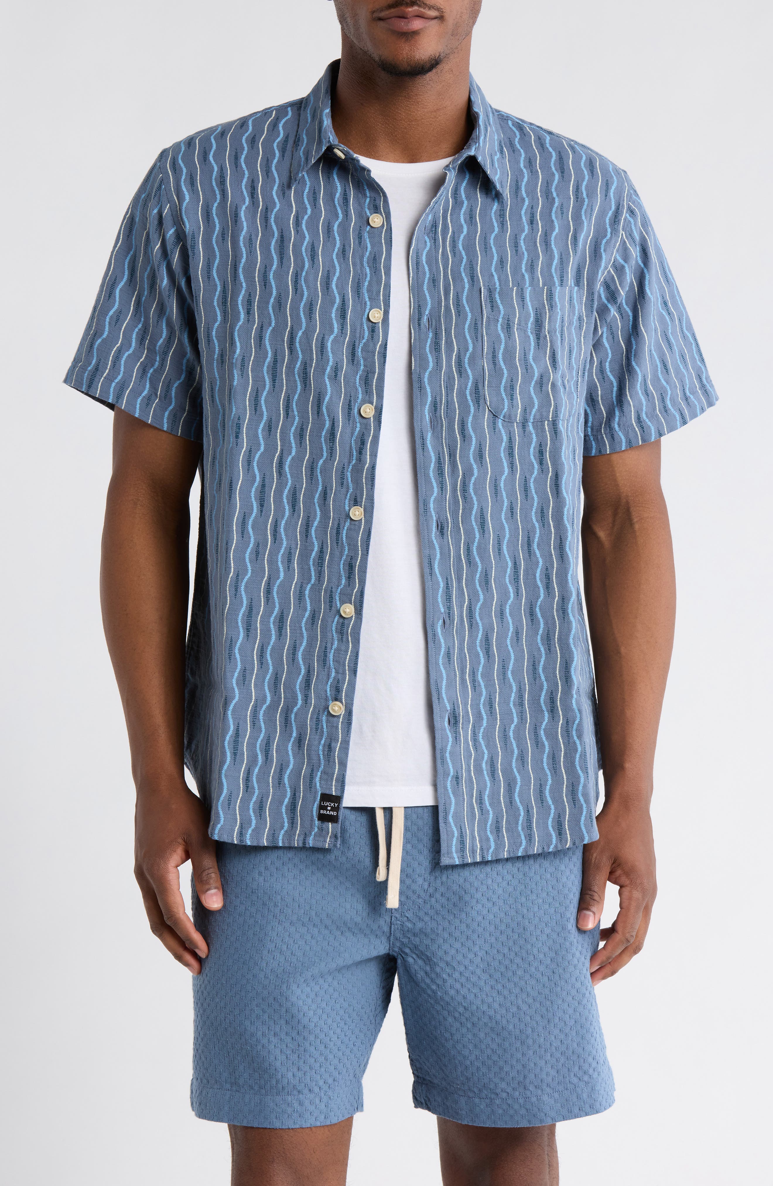 Lucky Brand San Gabriel Cotton Button-Up Shirt