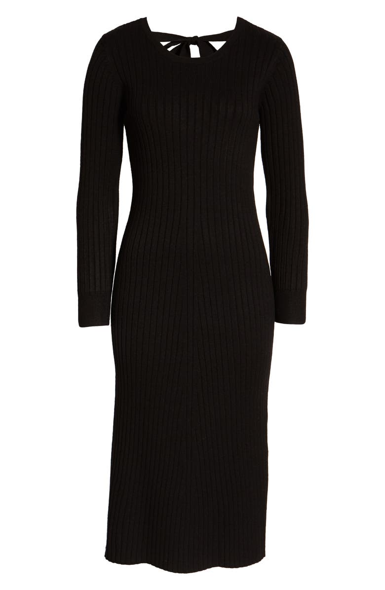 WAYF x BFF Hollie Long Sleeve Sweater Dress, Alternate, color,