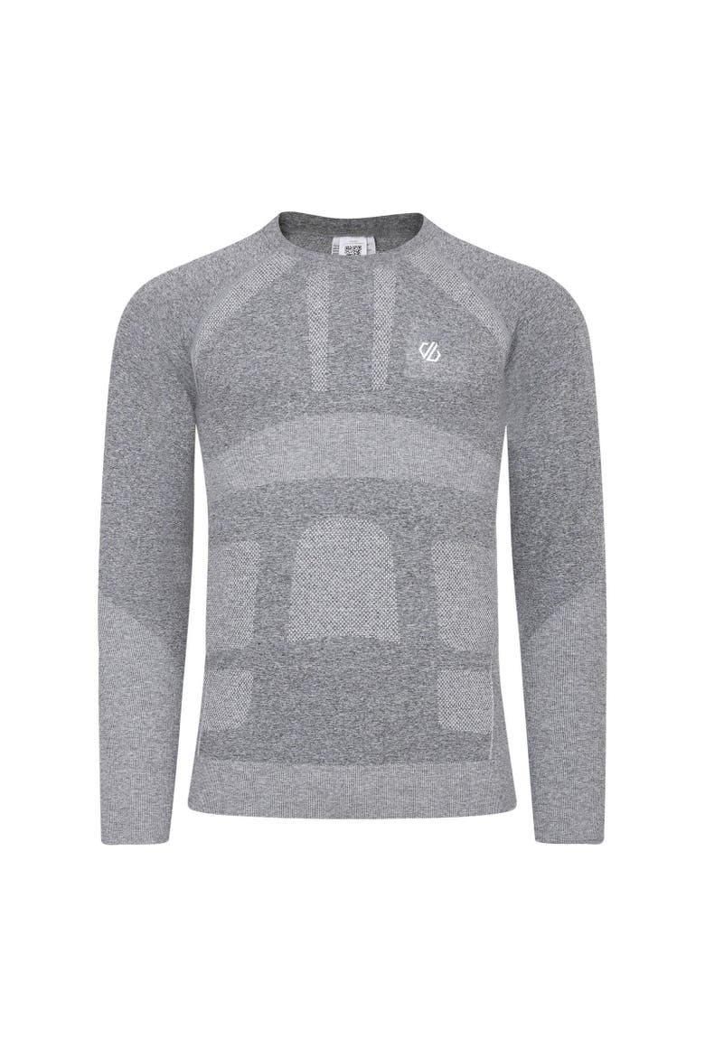 In The Zone Iii Long-sleeved Base Layer Top, Main, color, Charcoal Grey Marl