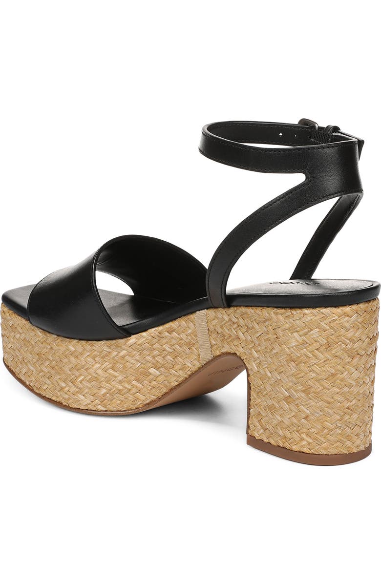 Vince Castella Ankle Strap Platform Sandal, Alternate, color, Black