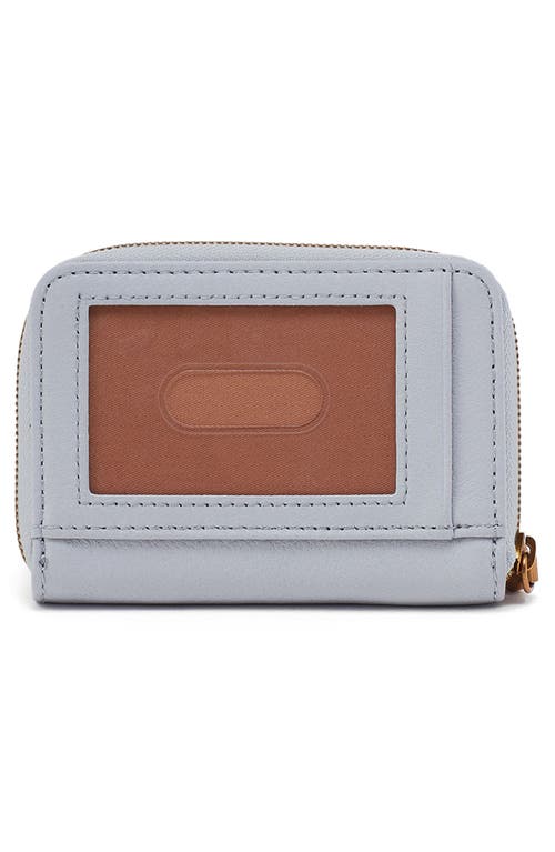 Hobo Hart Leather Card Case In Blue Pearl
