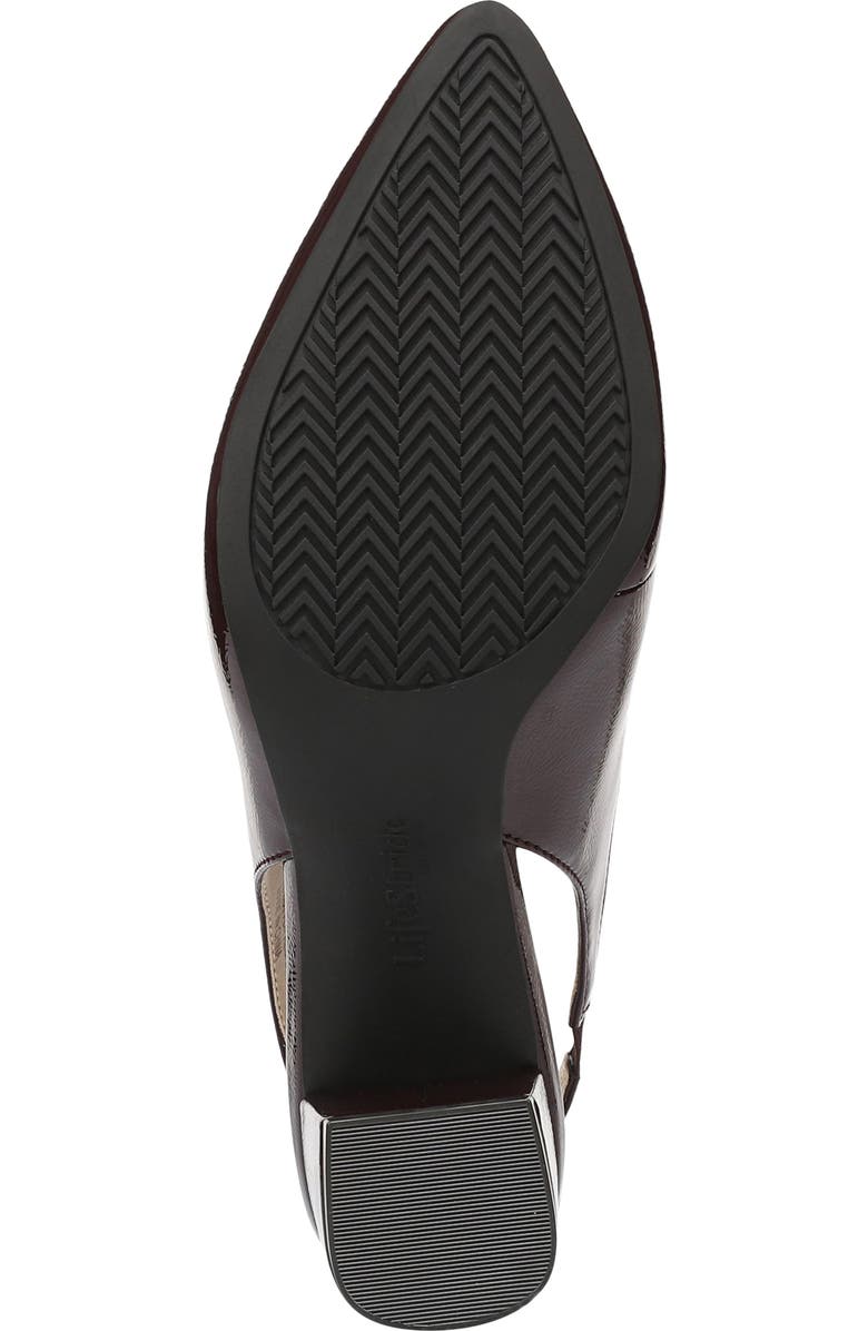 LifeStride Angel Slingback Pointed Toe Loafer Pump, Alternate, color, Chocolate Plum