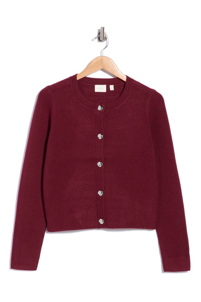 Button Front Cardigan, Alternate, color, TAWNY