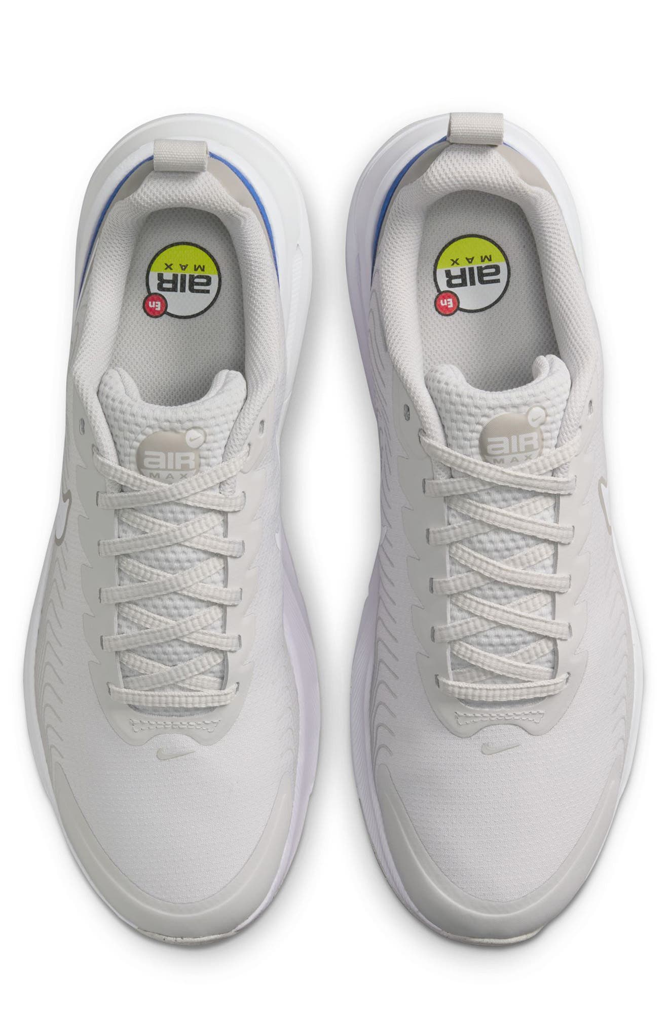 Nike Air Max Nuaxis Sneaker, Alternate, color, Vast Grey/ White/ Grey/ Blue