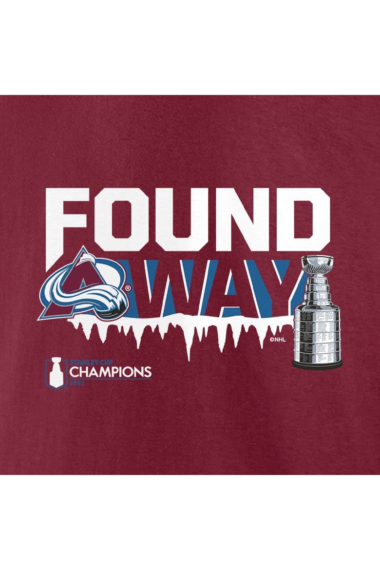 Men's Fanatics Branded Burgundy Colorado Avalanche 2022 Stanley Cup Champions Big & Tall Rebound T-Shirt, Alternate, color, Burgundy