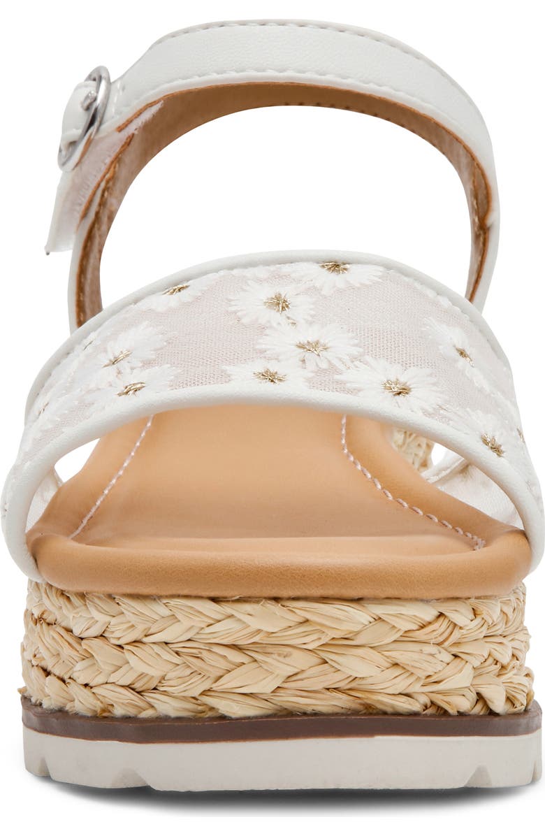 Dolce Vita Kids' Velomy Espadrille Ankle Strap Platform Wedge Sandal, Alternate, color, White