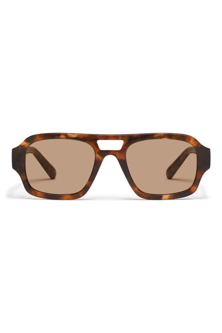 Why Not 54mm Aviator Sunglasses, Main, color, AMBER TORT/ TAN